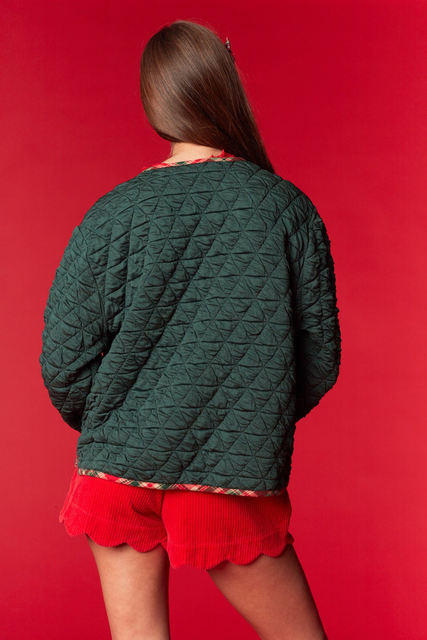Quilted Santa Heart Jacket