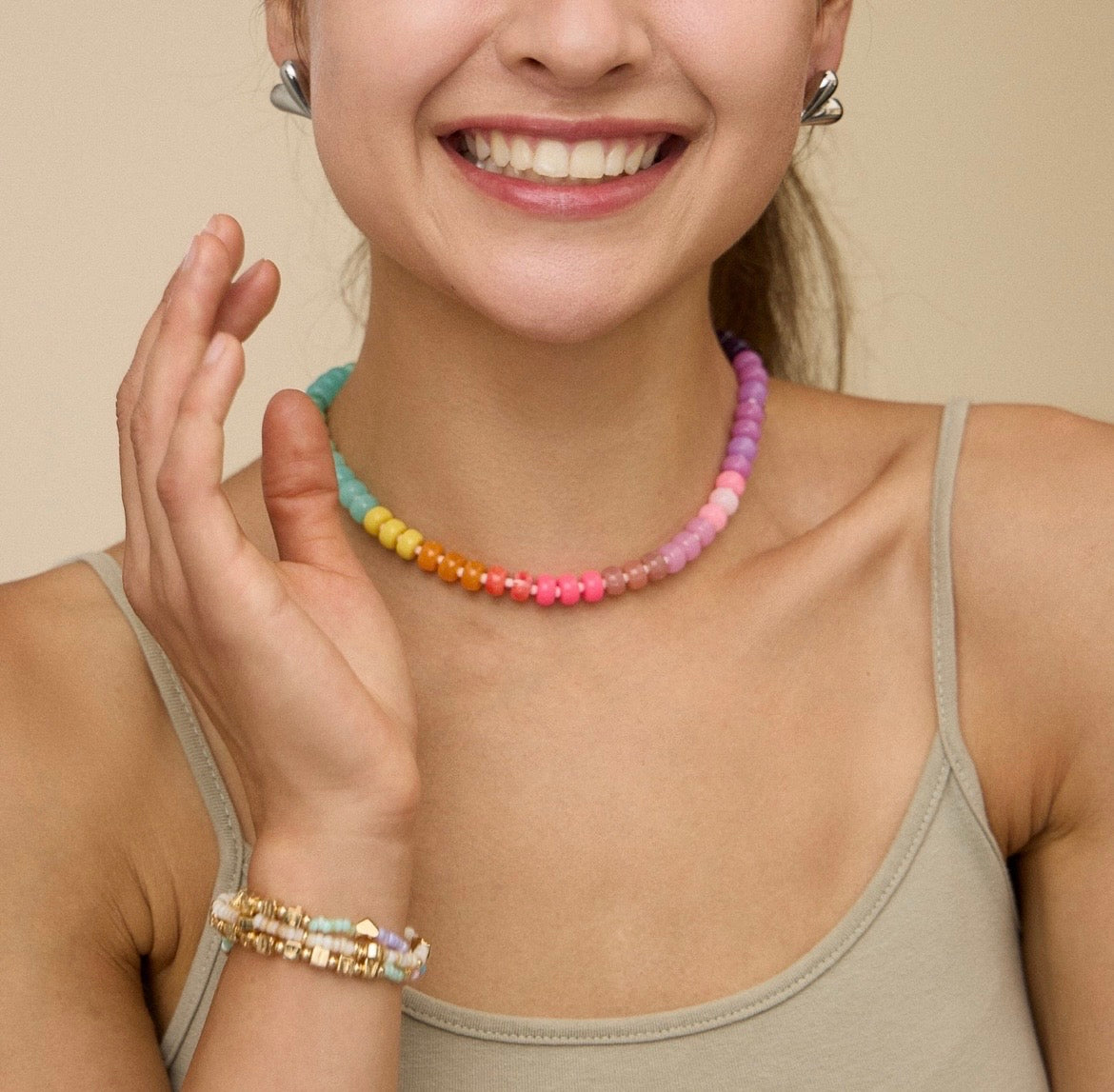 Bright Multi Colored Necklace