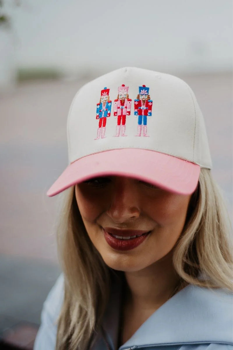 Pink Nutcrackers Vintage Trucker Hat