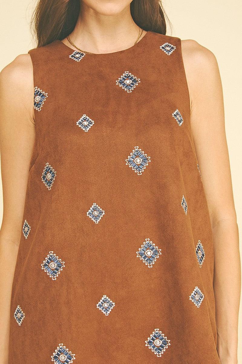 Suede Mini Dress