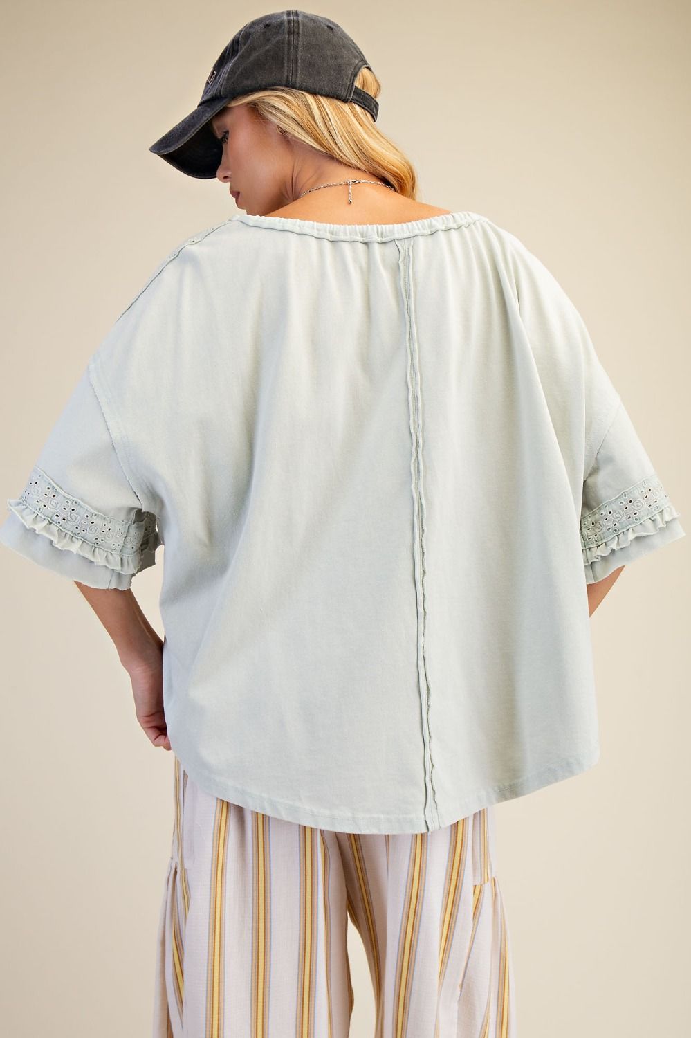 Mineral Washed Knit Top