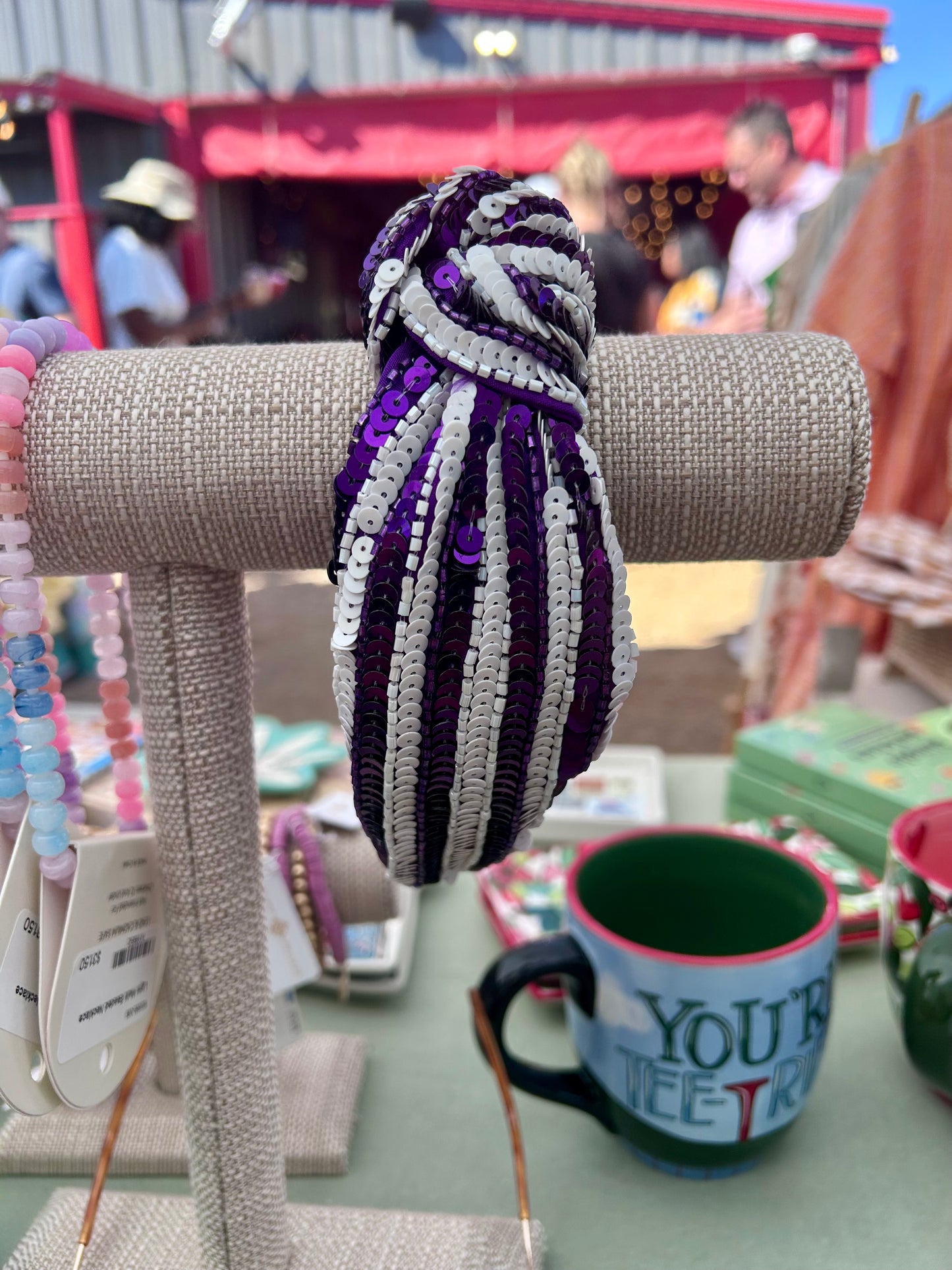 Purple Sequin Headband
