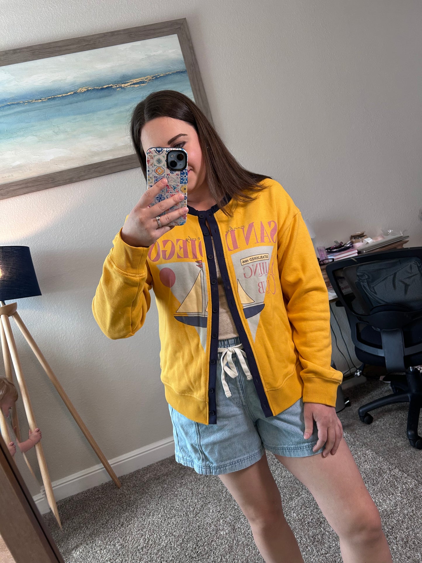 San Diego Sailing Button-Up Top