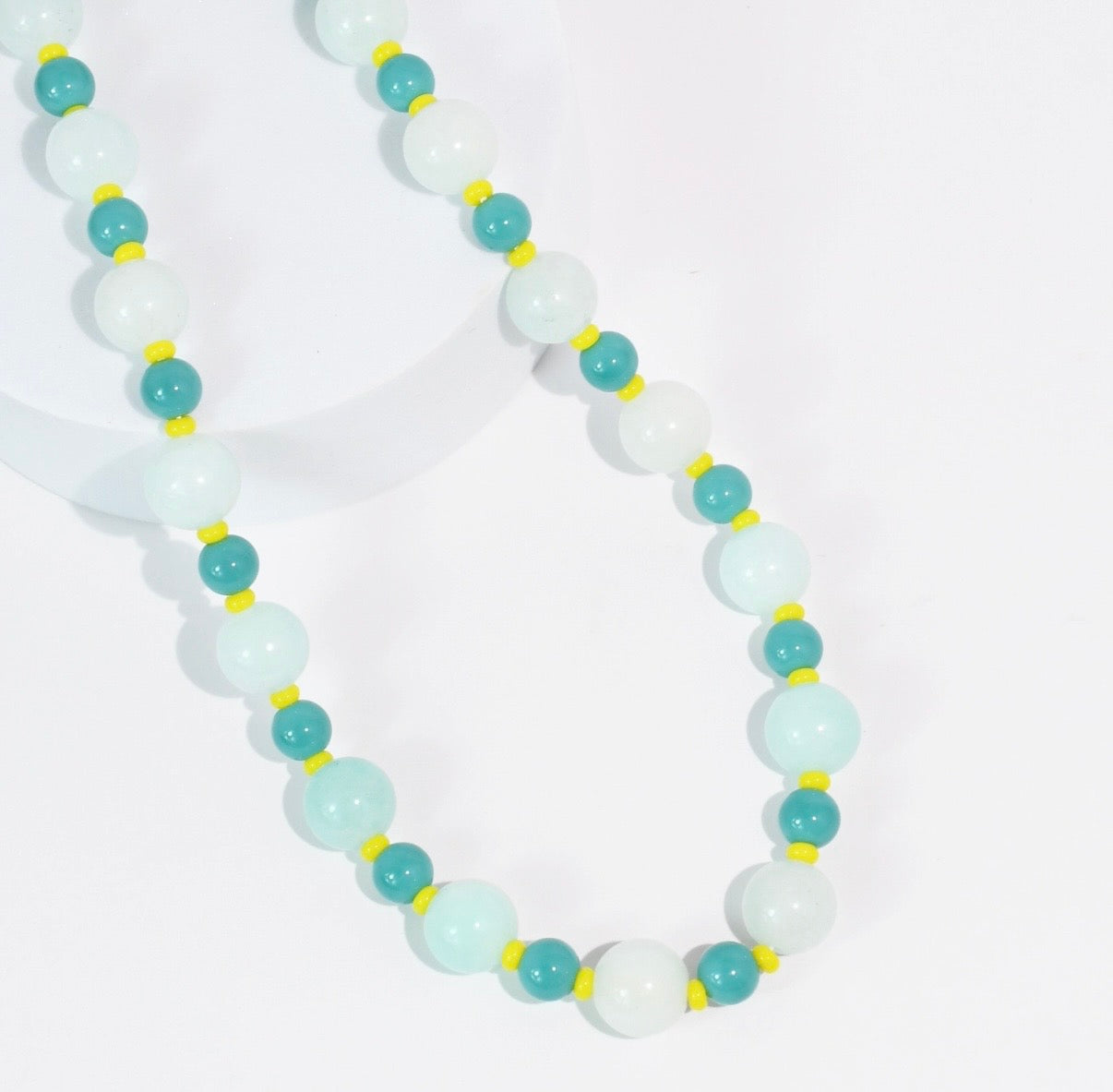 Ocean Blue Beaded Necklace