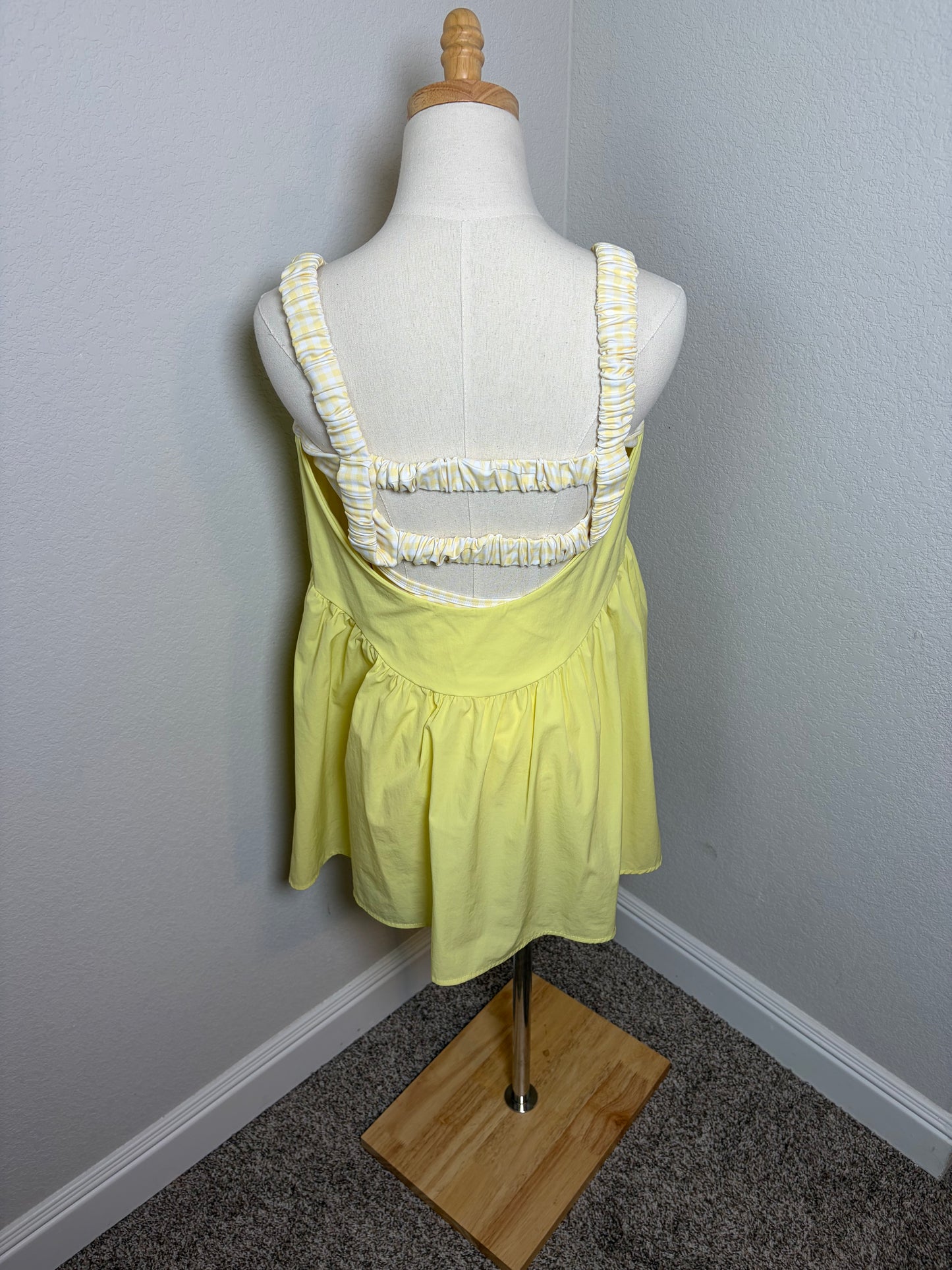 Yellow Double Layered Active Dress