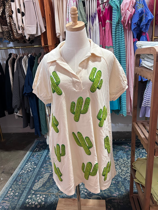 Sequin Cactus Dress