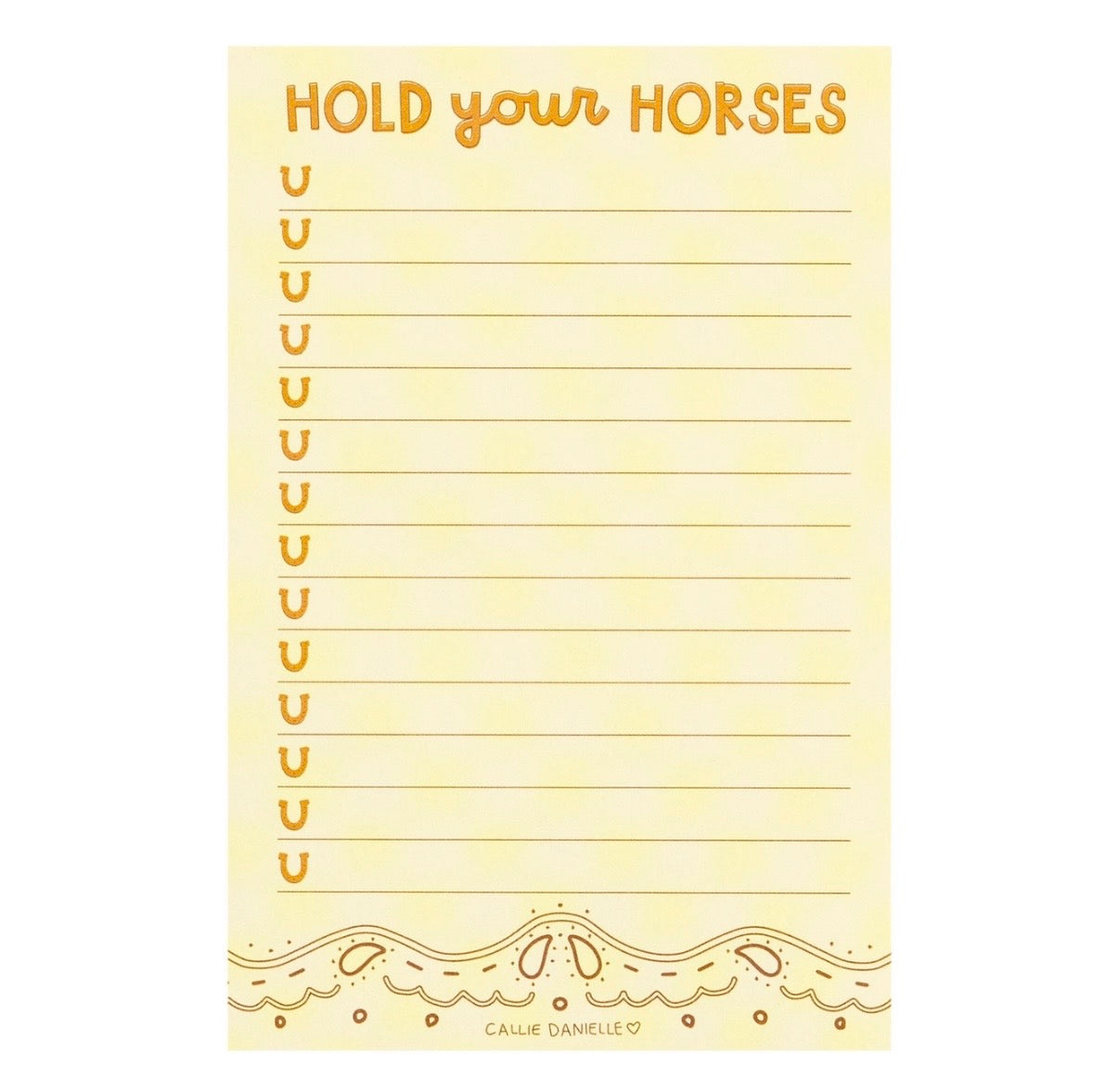 Hold Your Horses Notepad