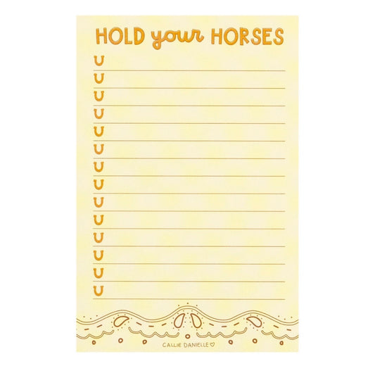 Hold Your Horses Notepad