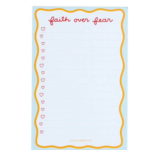 Faith Over Fear Notepad