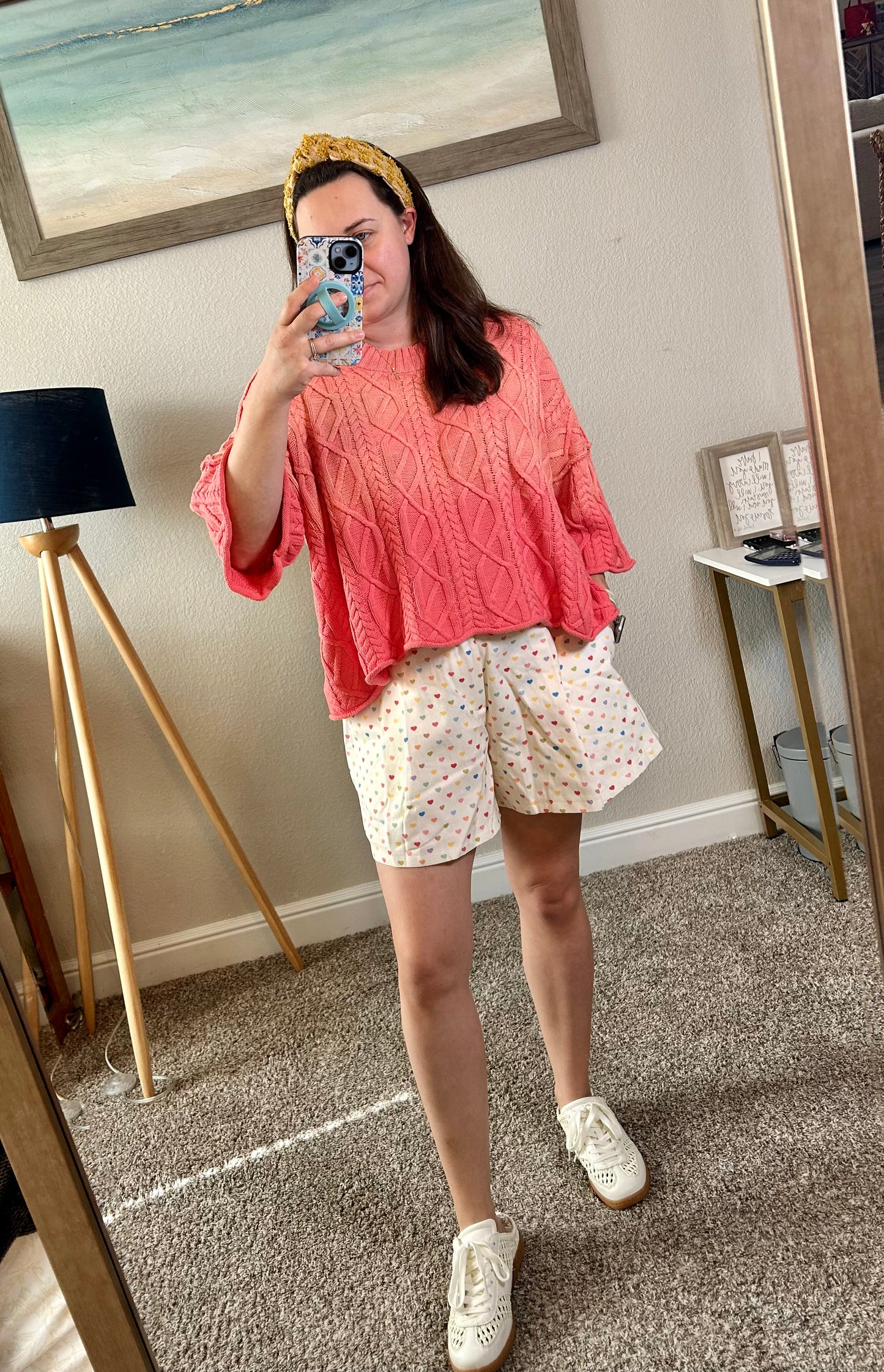 Confetti Heart High Waisted Shorts