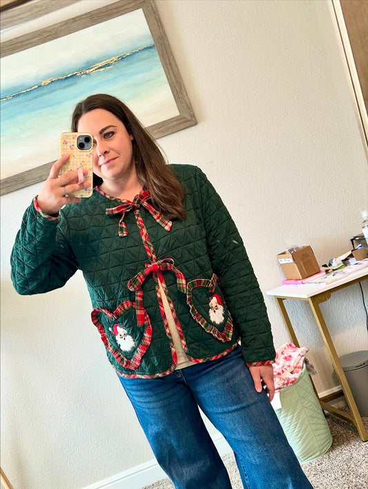 Quilted Santa Heart Jacket