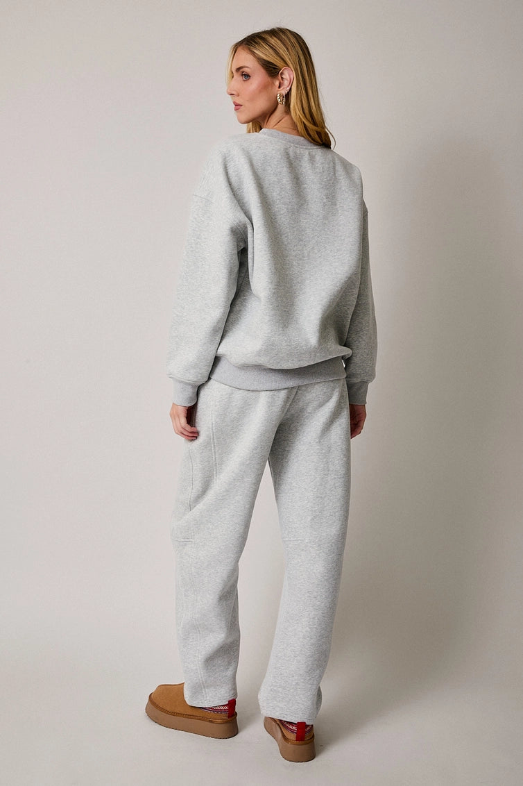 Breakfast Favs Fleece Sweatshirt & Barrel Leg Sweatpants Set