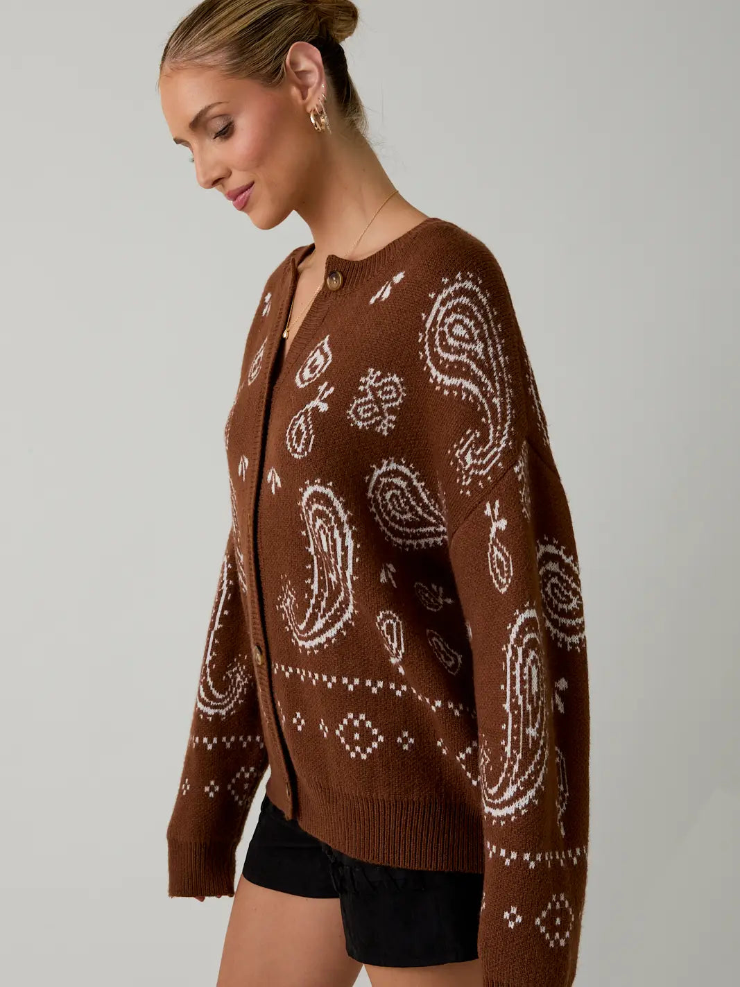 Paisley Sweater Cardigan