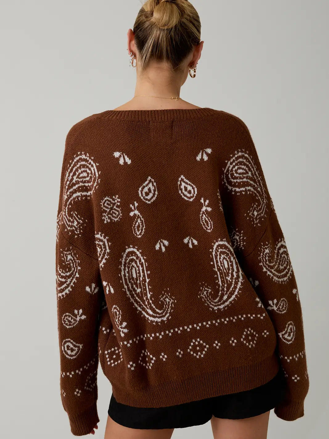 Paisley Sweater Cardigan