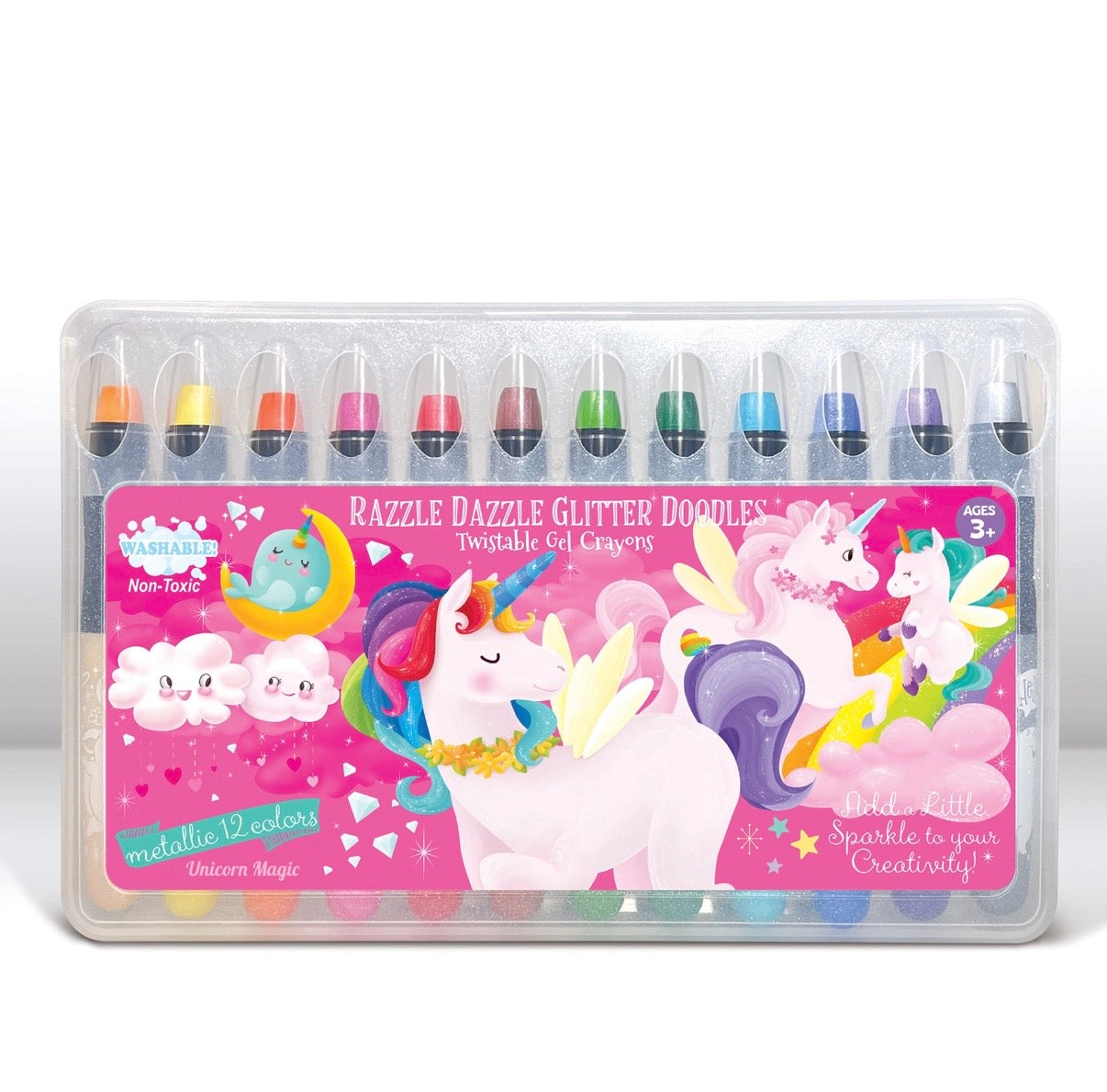 Glitter Unicorn Dry Erase Coloring Gift Set