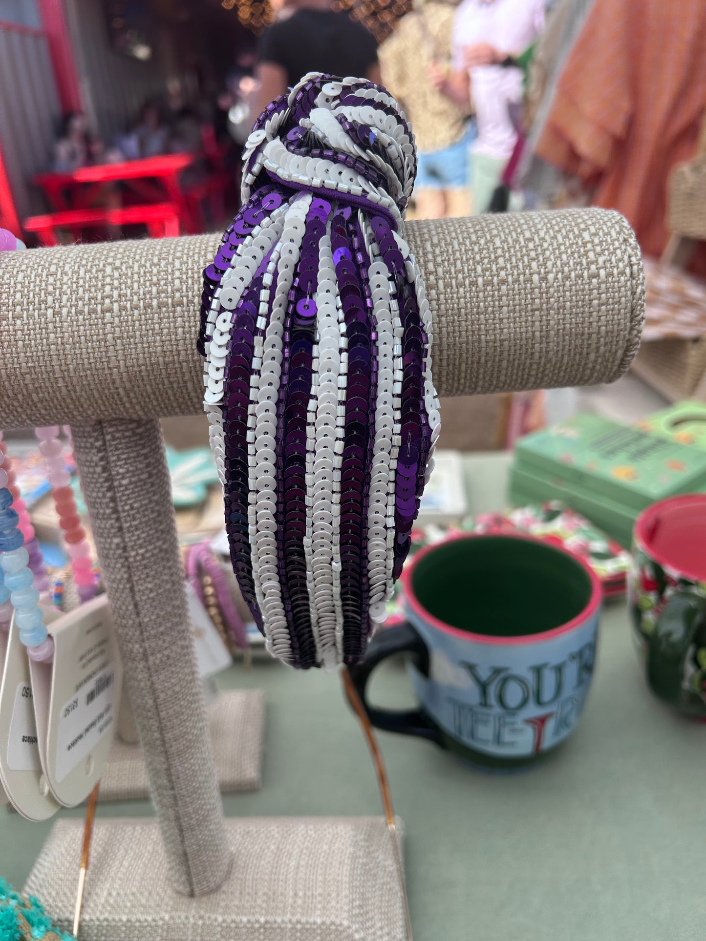 Purple Sequin Headband