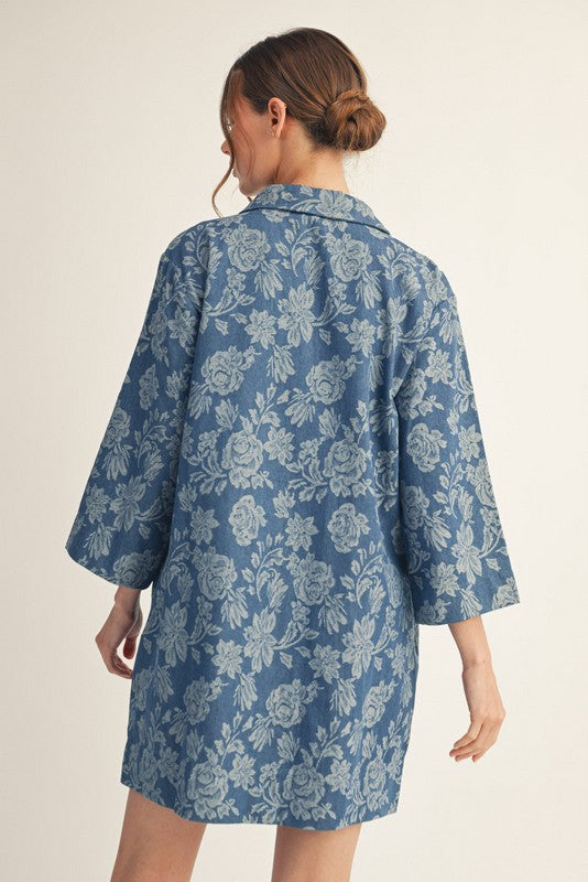 Floral Denim Dress