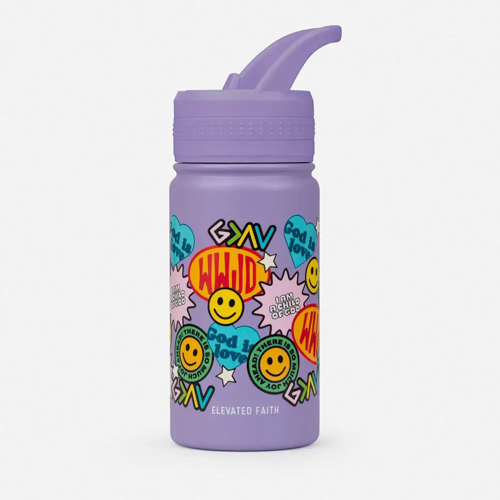 Sticker Collage Kids Water Bottle
