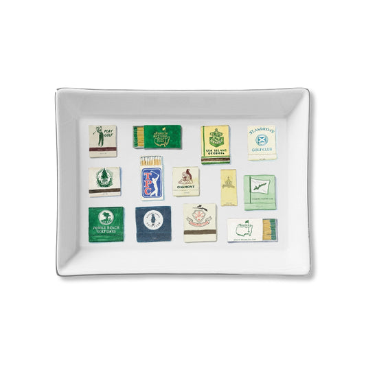 Golf Course Matches Ceramic Tray