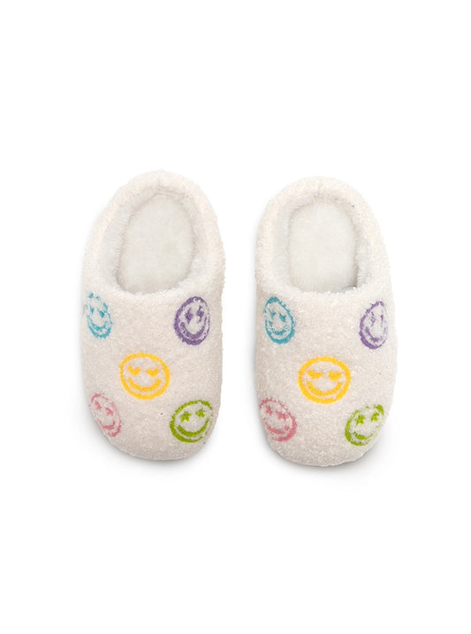 Mommy + Me Matching Kids Smiley Slippers - Big Kid (1Y-3Y)