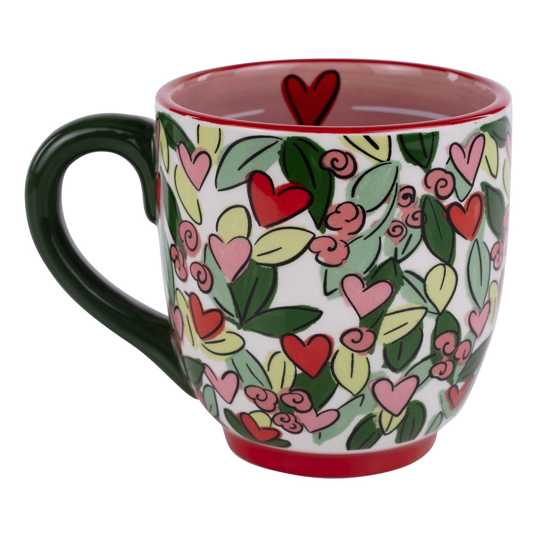 Mom Hearts & Flowers 16oz Mug