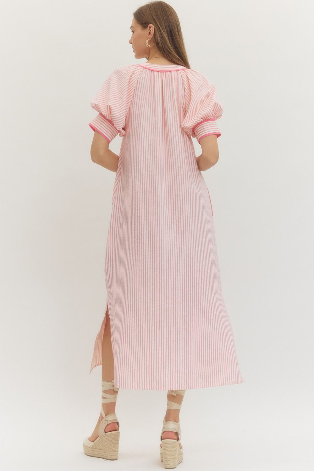 Floral Embroidery Maxi Dress