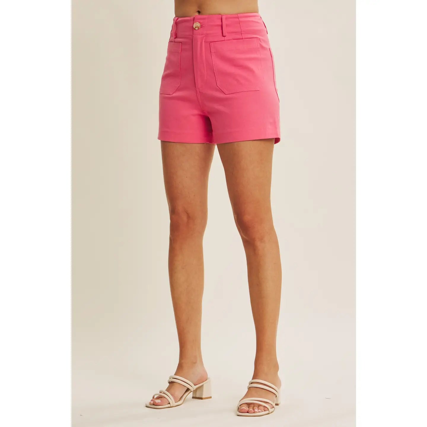 All-Day Comfort Stretchy Raspberry Shorts