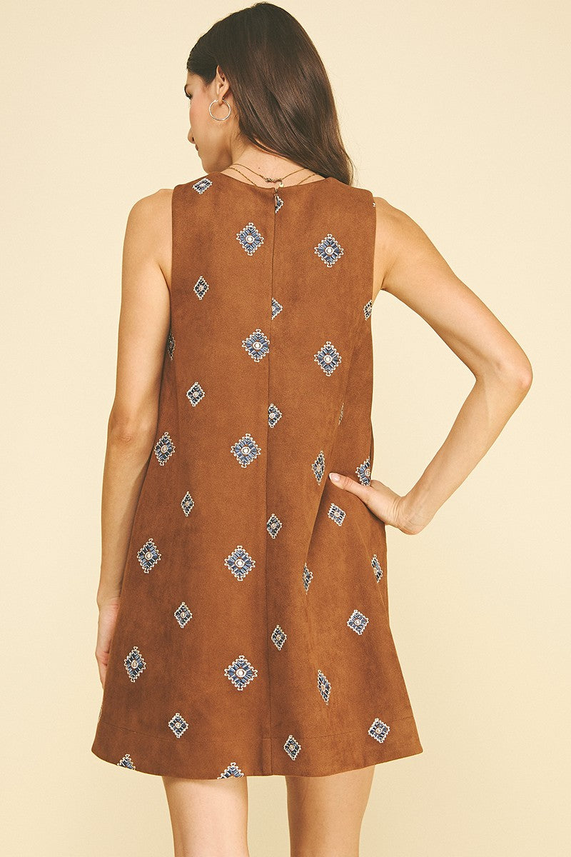 Suede Mini Dress