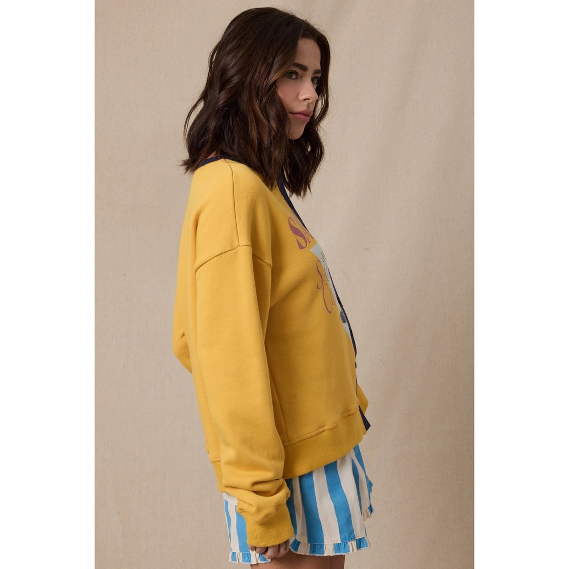 San Diego Sailing Button-Up Top