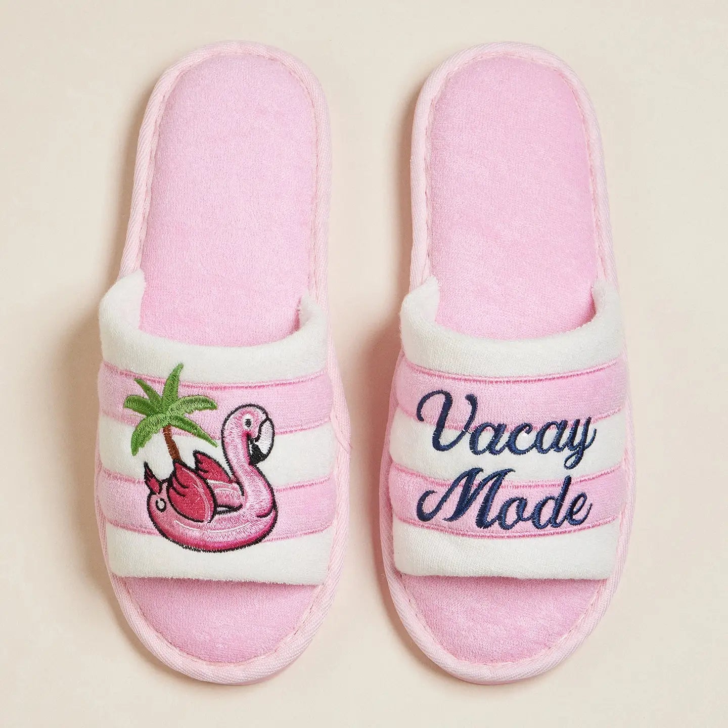 Vacay Mode Flamingo Slide Slippers