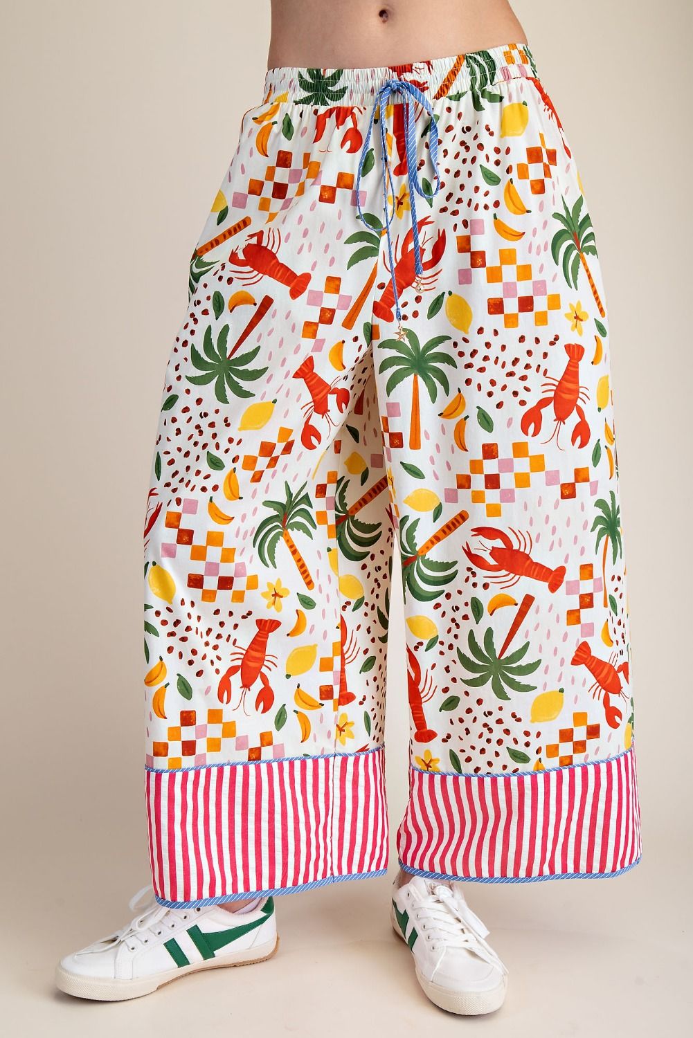 Lobster Printed Poplin Pants