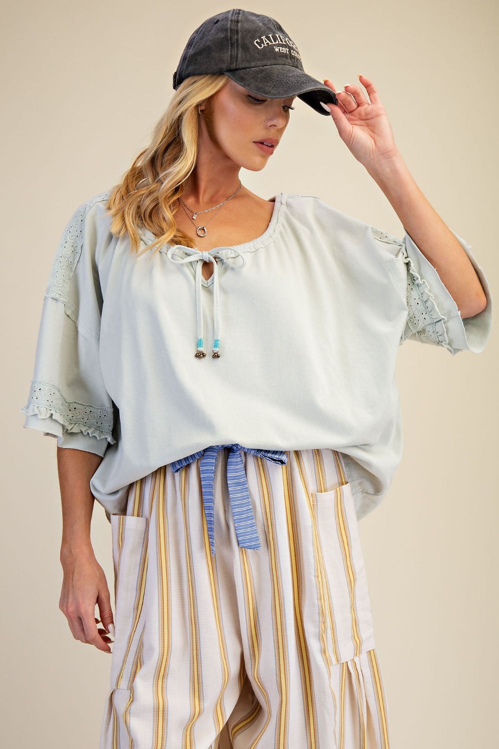 Mineral Washed Knit Top